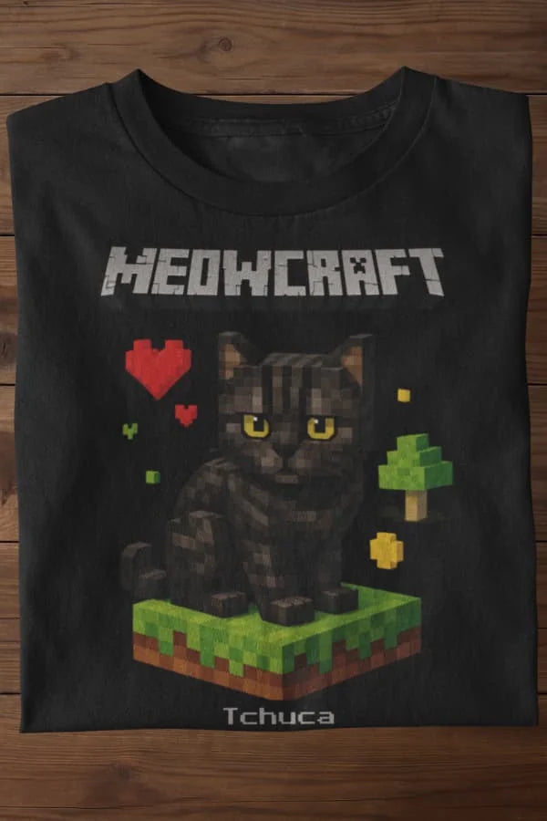 Meowcraft - Katzen - Individuelles Premium T-Shirt