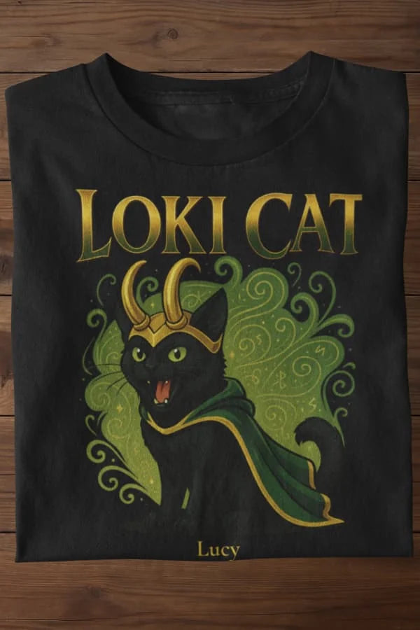Cute Loki Cat - Katzen - Individuelles Premium T-Shirt