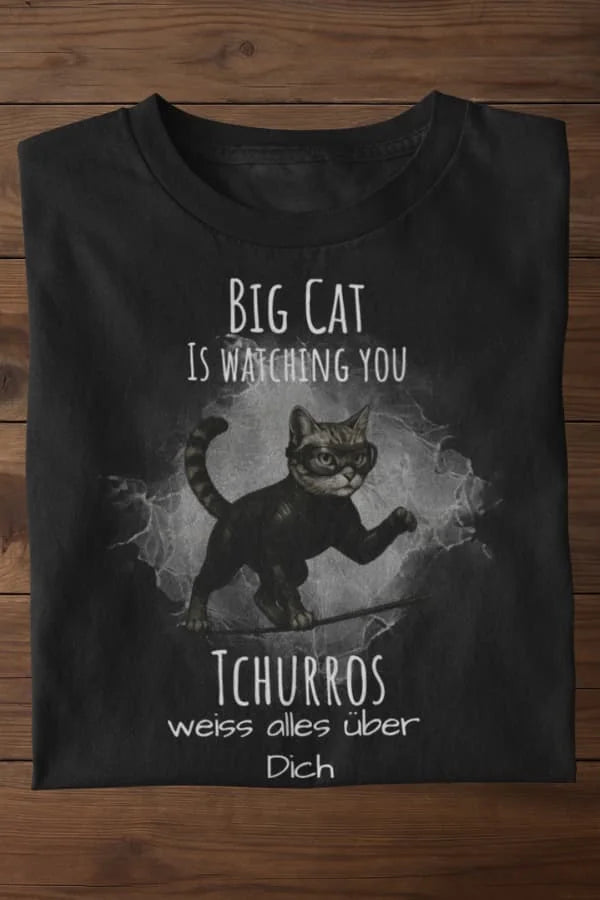 Deine Katze als Spion - Individuelles Premium T-Shirt