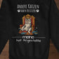 Deine Katze auf Thron Bio Sweatshirt - Eigenes Bild