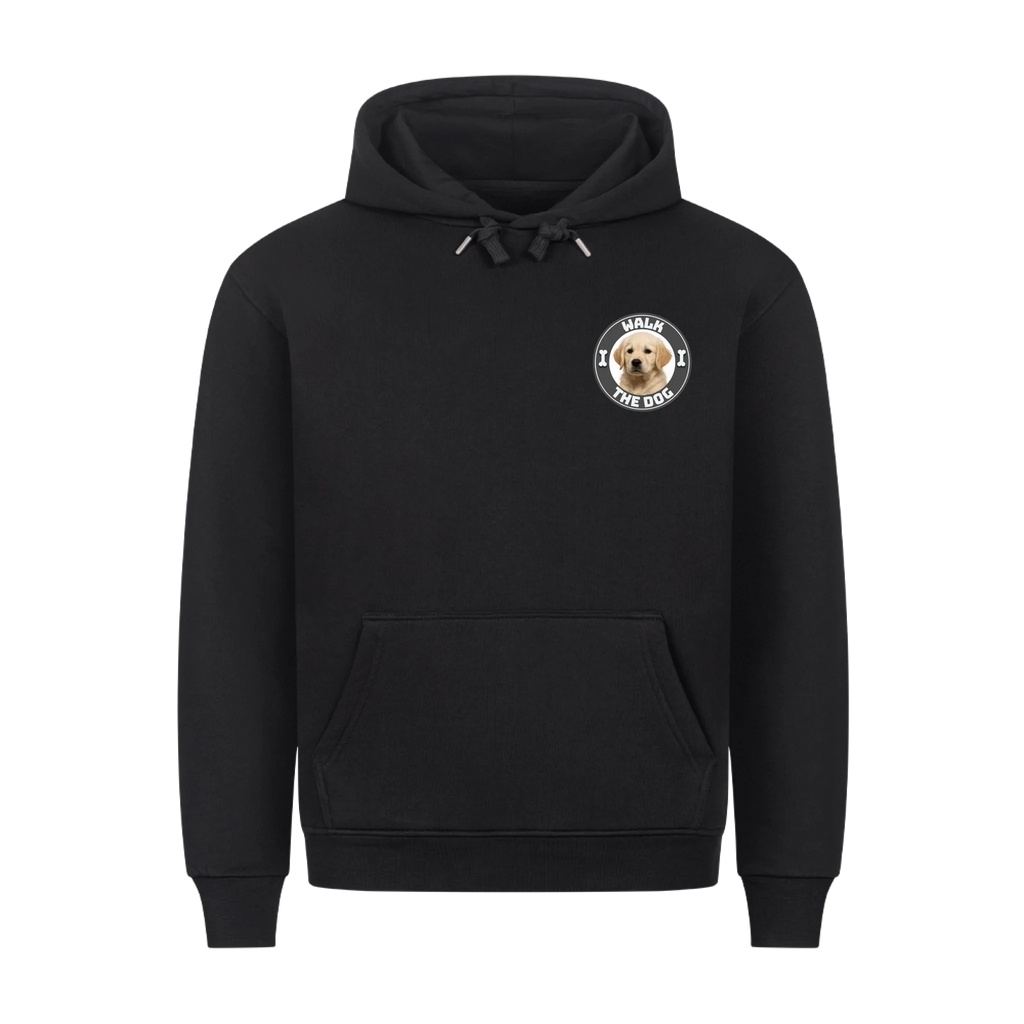 Walk The Dog - Premium Hoodie mit Frontprint (Unisex)