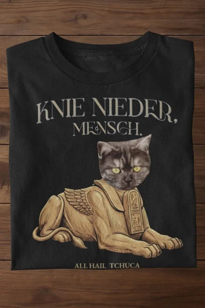 Knie Nieder Mensch T-Shirt - Eigenes Foto + Name