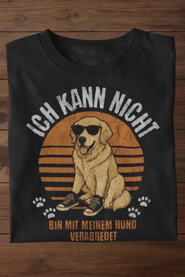 Mit Hund verabredet T-Shirt - Eigenes Bild