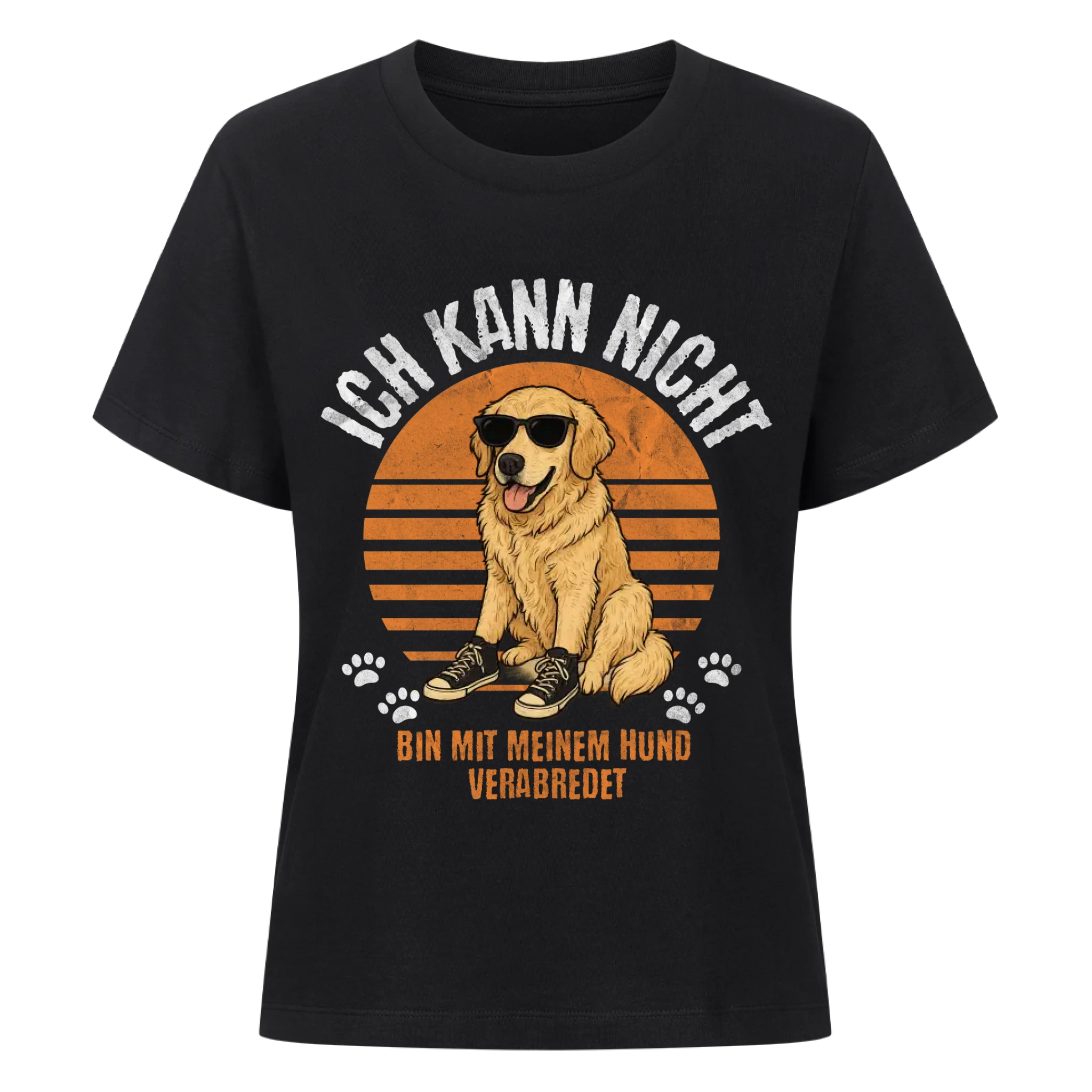 Mit Hund verabredet - Individuelles Premium T-Shirt