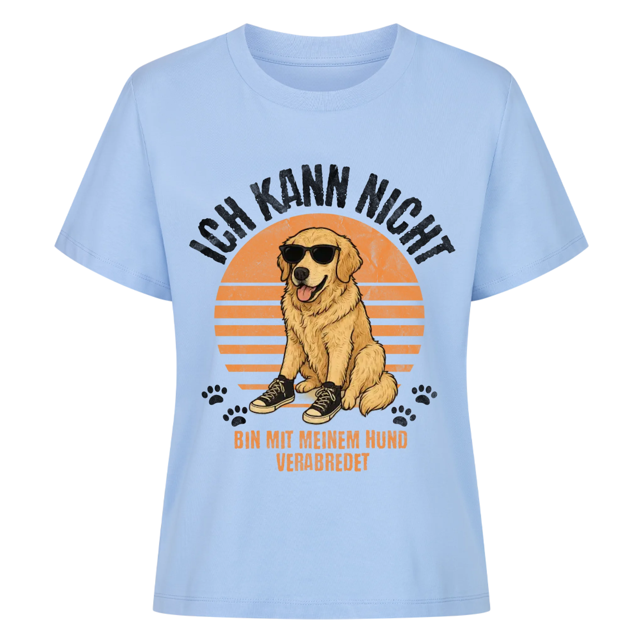 Mit Hund verabredet - Individuelles Premium T-Shirt