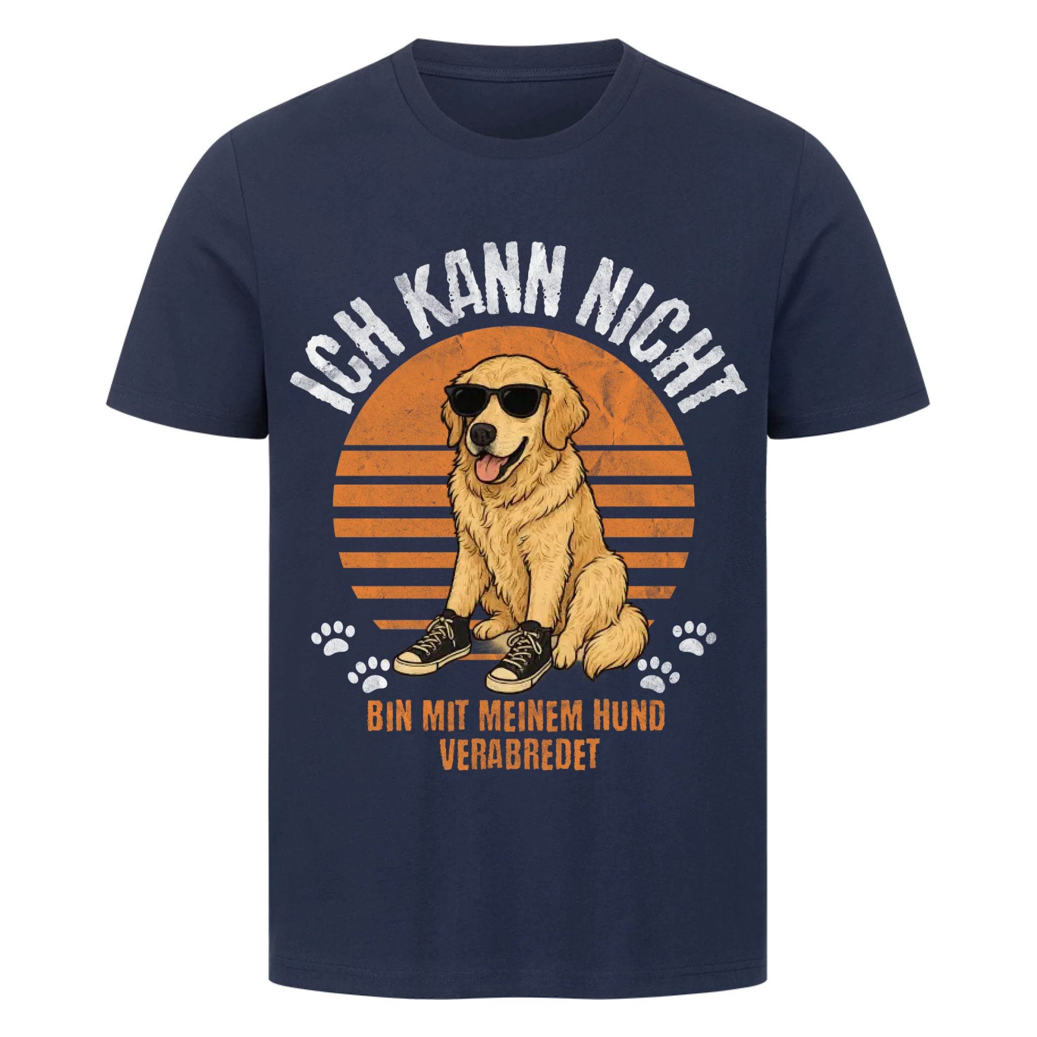 Mit Hund verabredet - Individuelles Premium T-Shirt