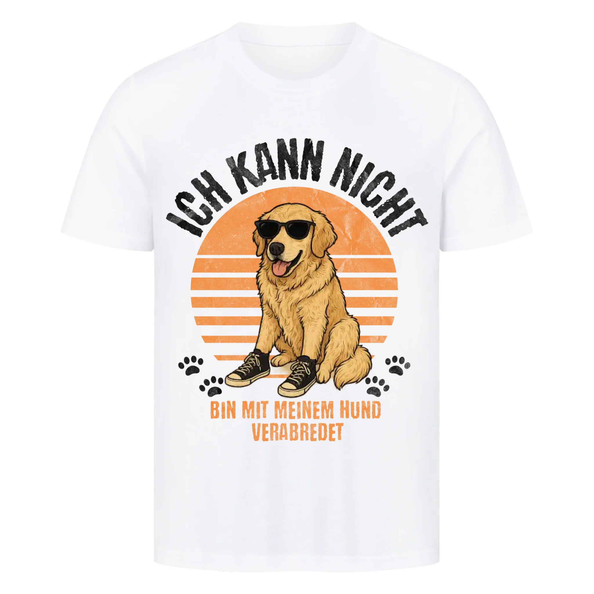 Mit Hund verabredet - Individuelles Premium T-Shirt