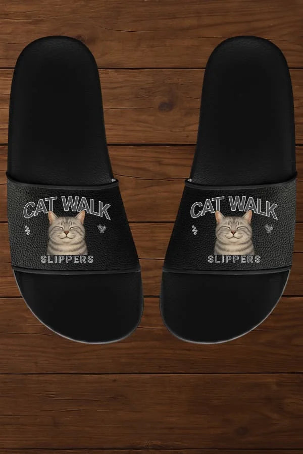 Cat Walk - Individuelle Slipper - Eigenes Bild