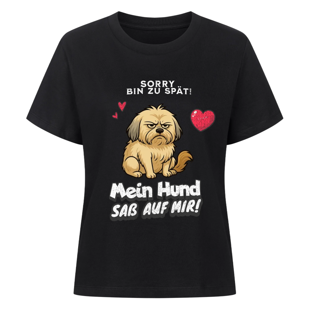 Bin zu spät Hund Bio T-Shirt