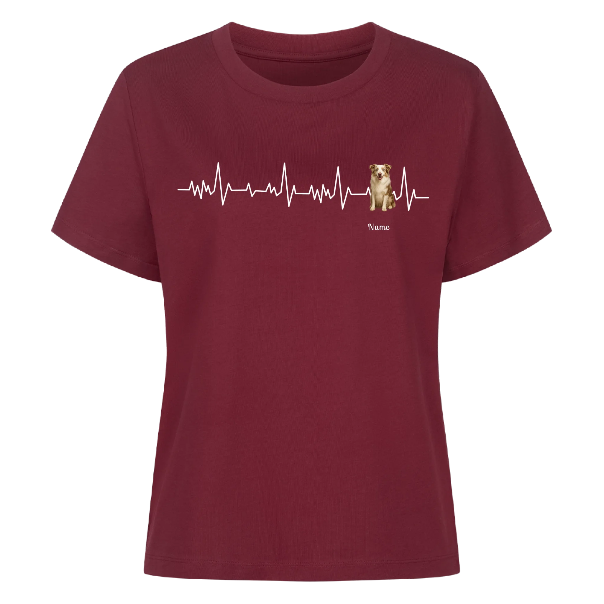 Herzschlag Haustier - Individuelles Premium T-Shirt