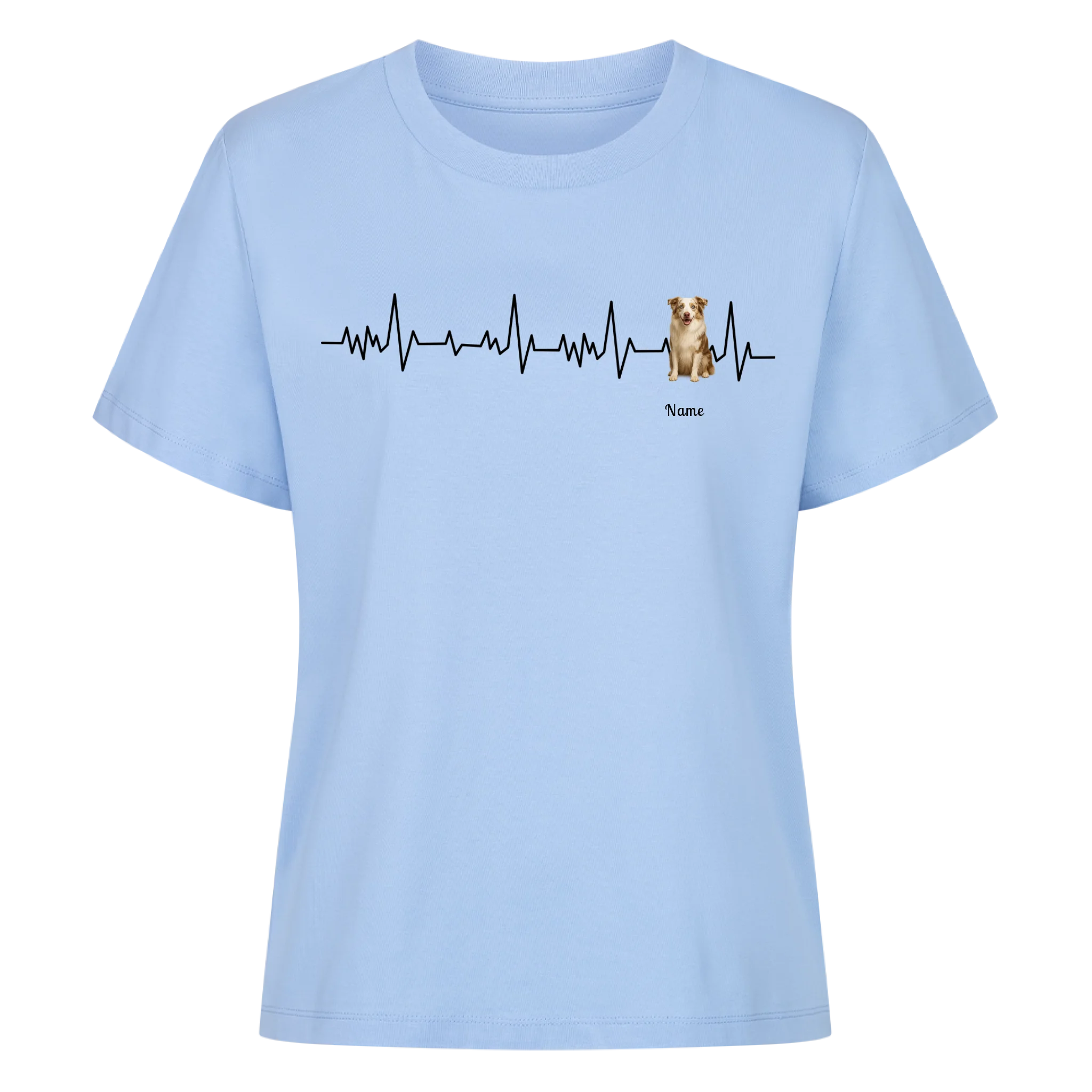 Herzschlag Haustier - Individuelles Premium T-Shirt