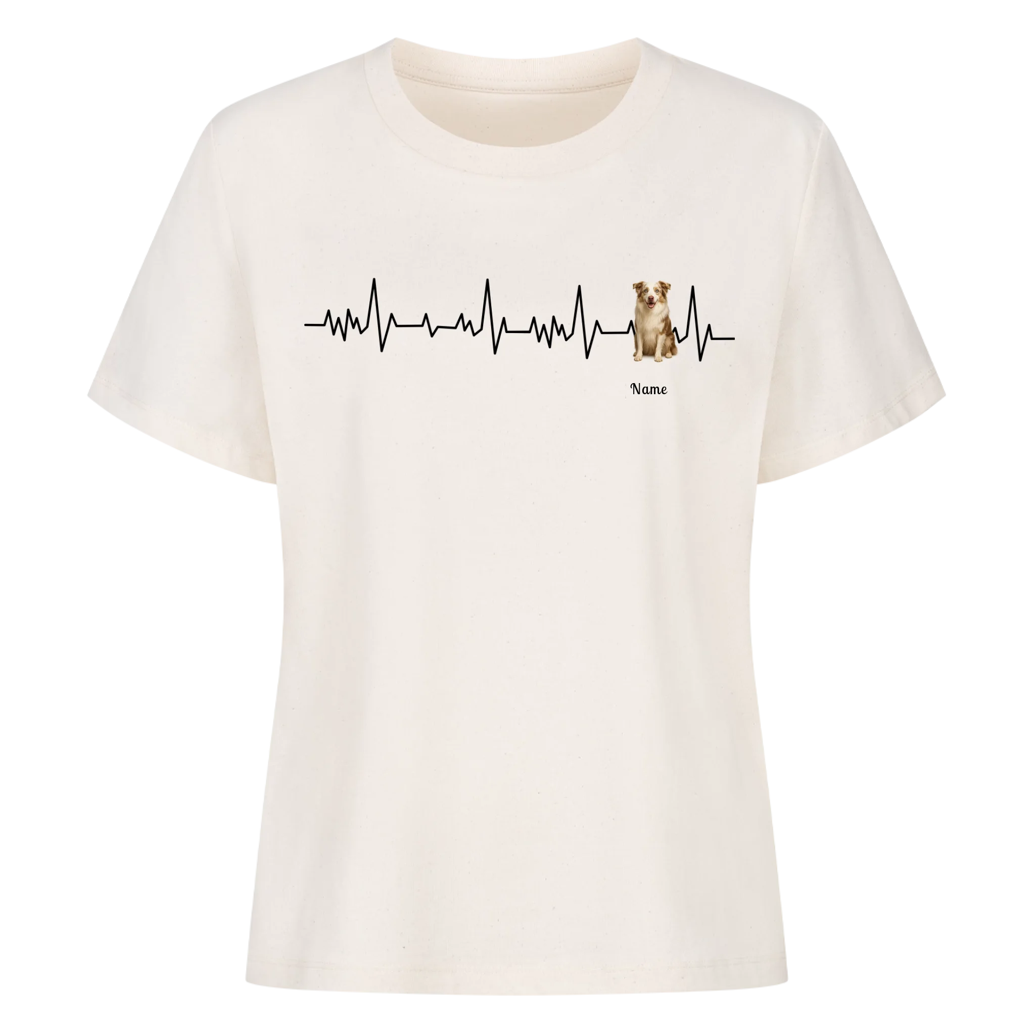Herzschlag Haustier - Individuelles Premium T-Shirt