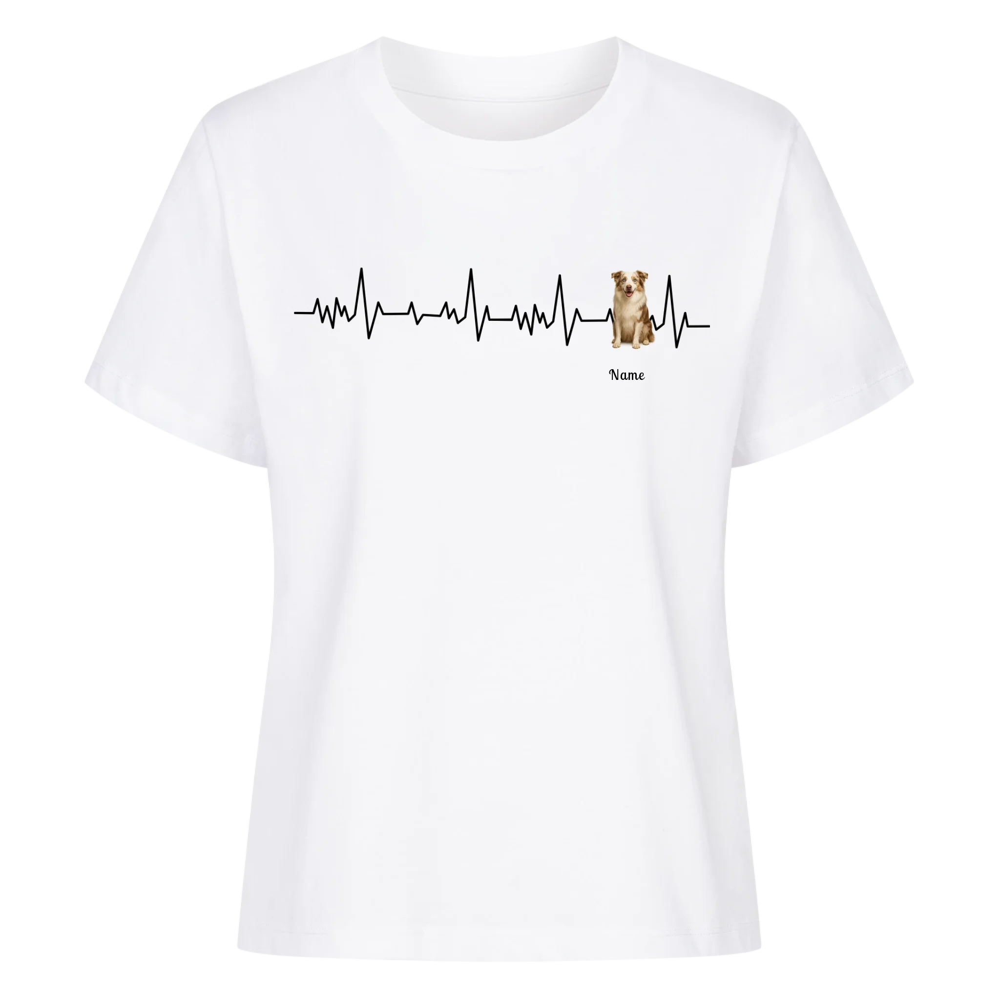 Herzschlag Haustier - Individuelles Premium T-Shirt