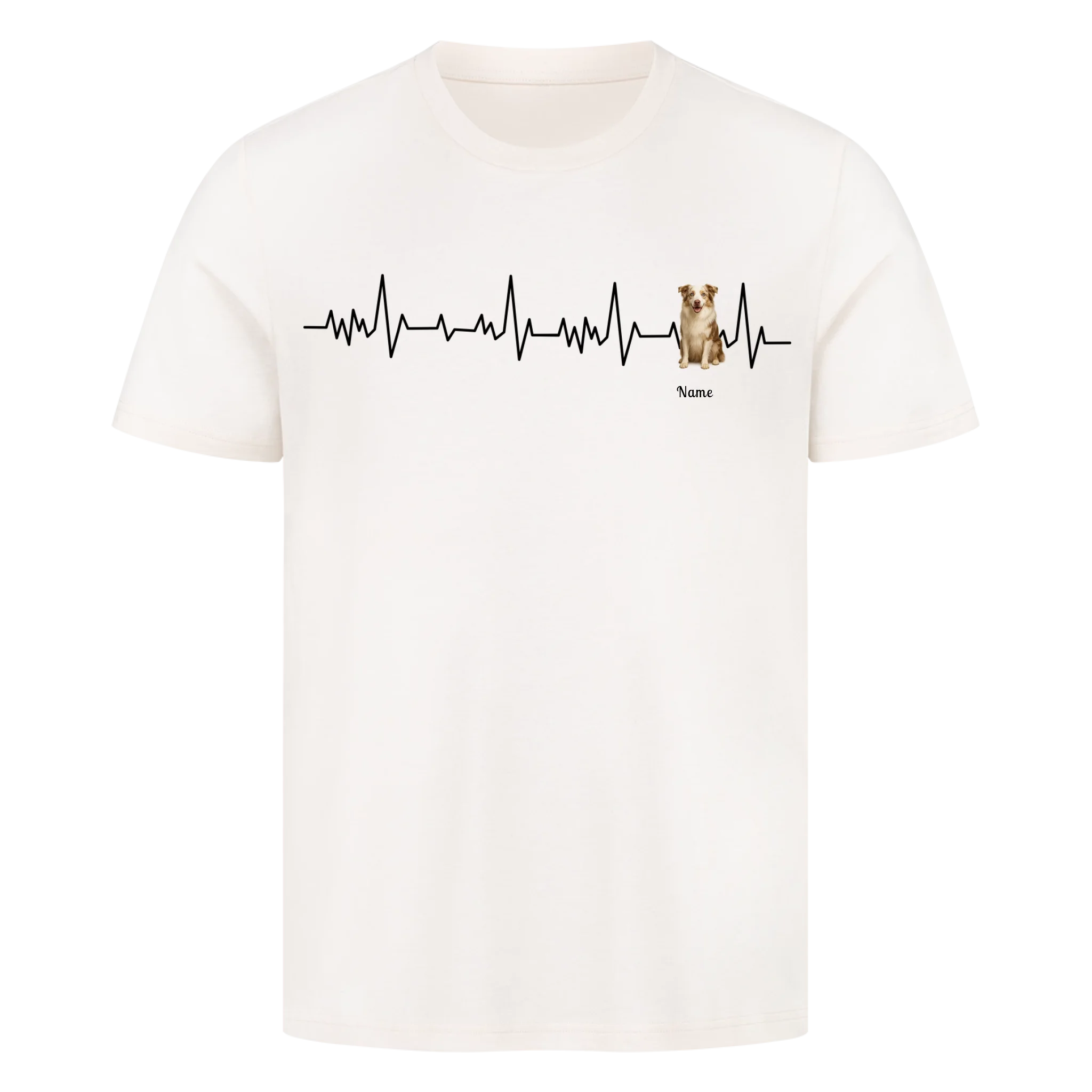 Herzschlag Haustier - Individuelles Premium T-Shirt