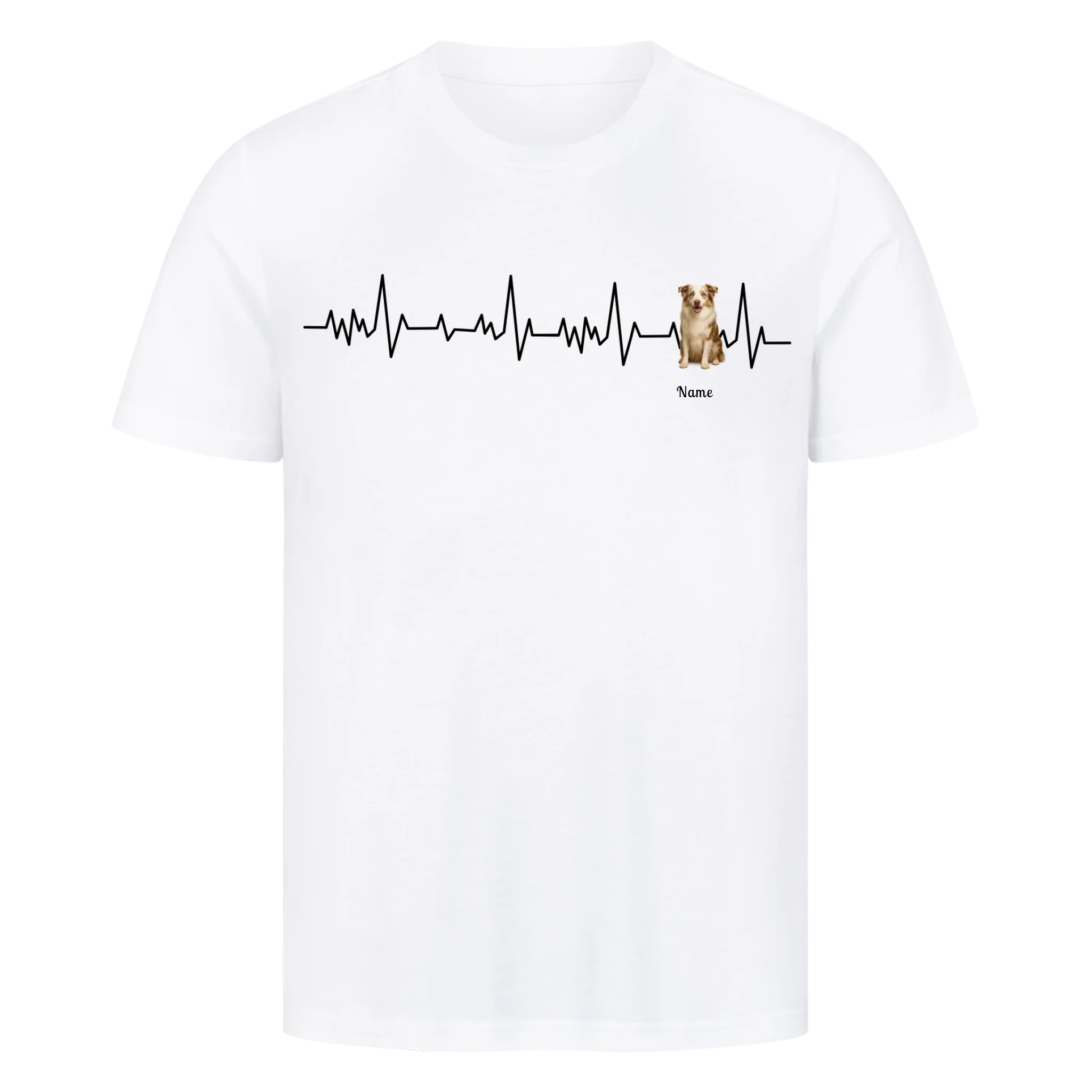 Herzschlag Haustier - Individuelles Premium T-Shirt