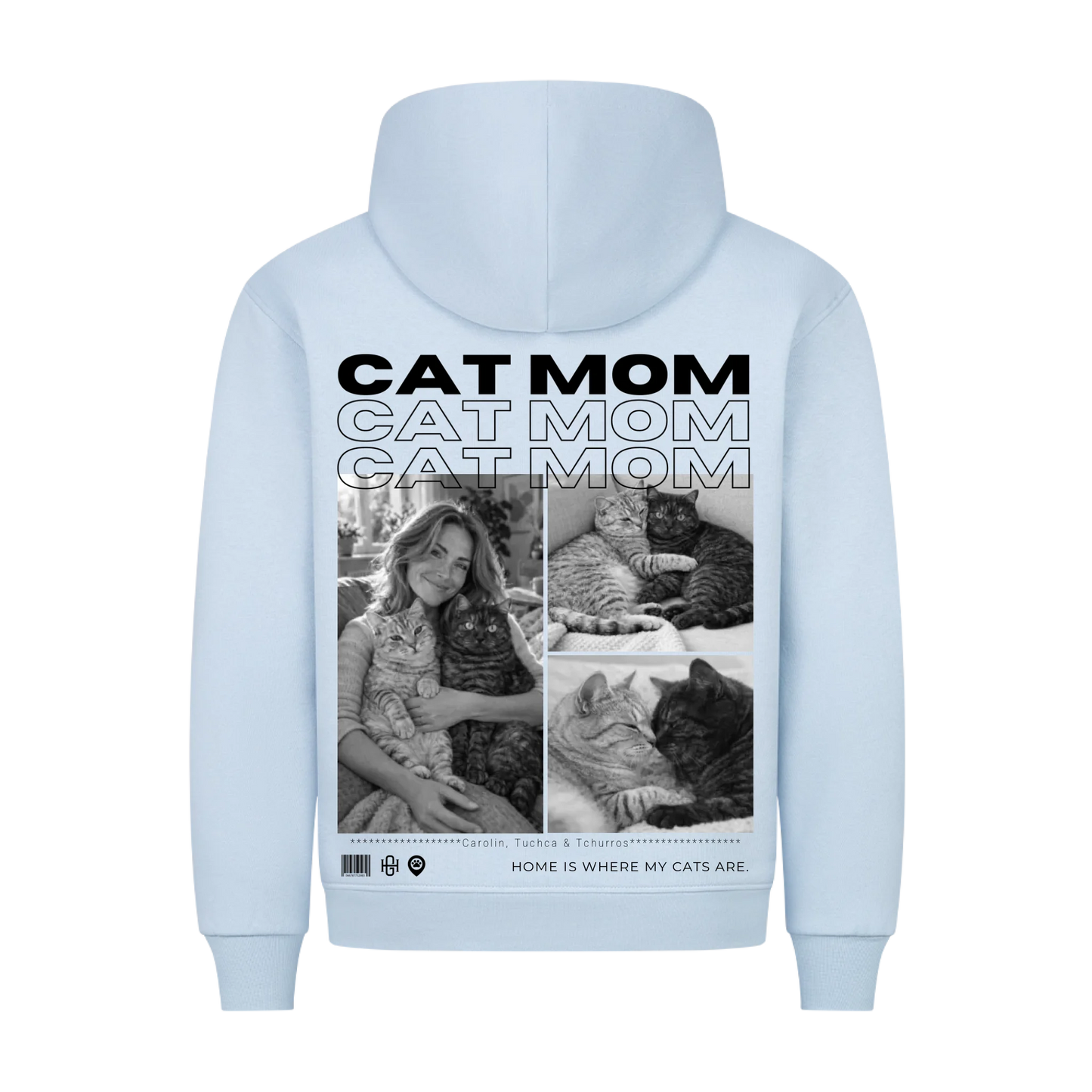 Cat Mom Premium Hoodie