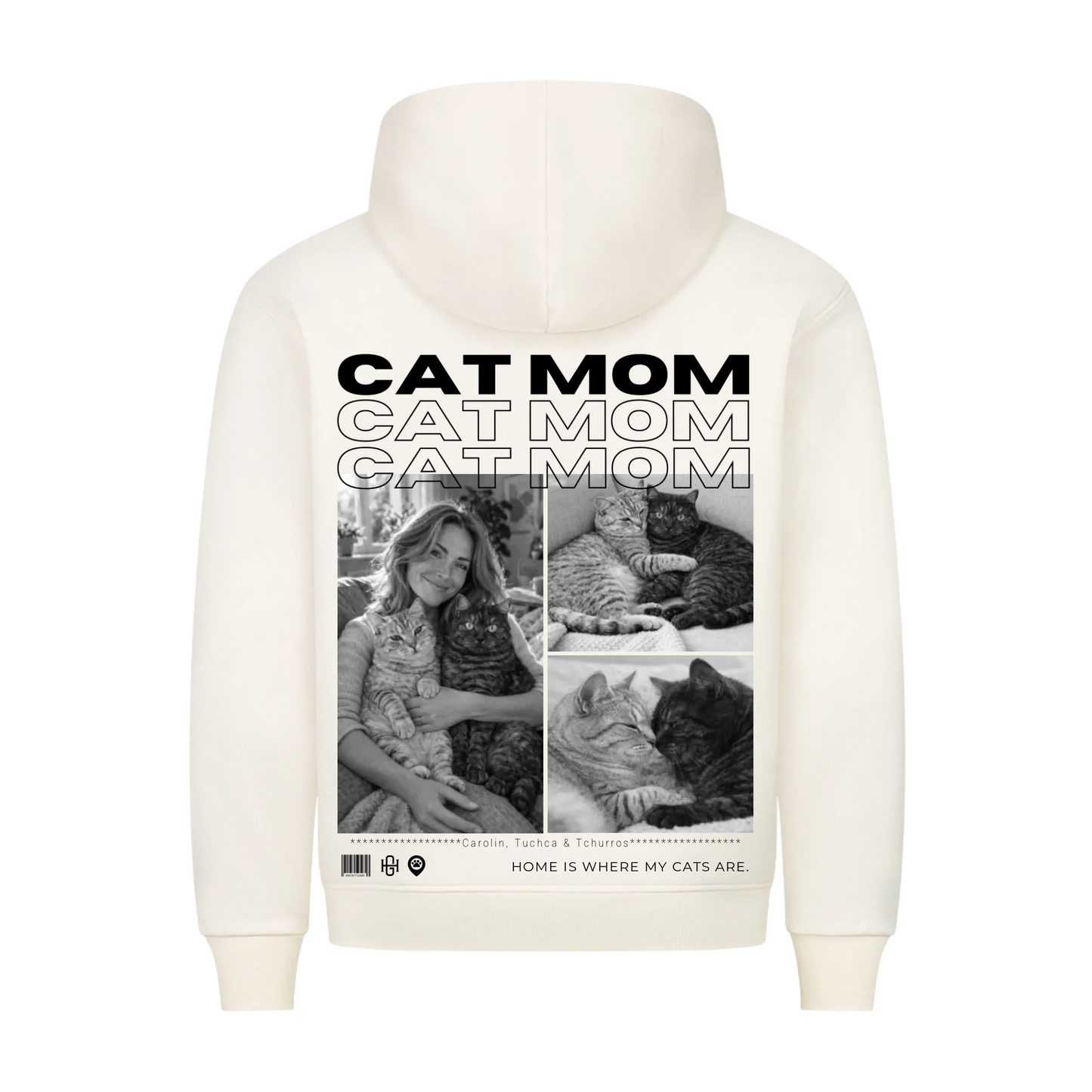 Cat Mom Premium Hoodie