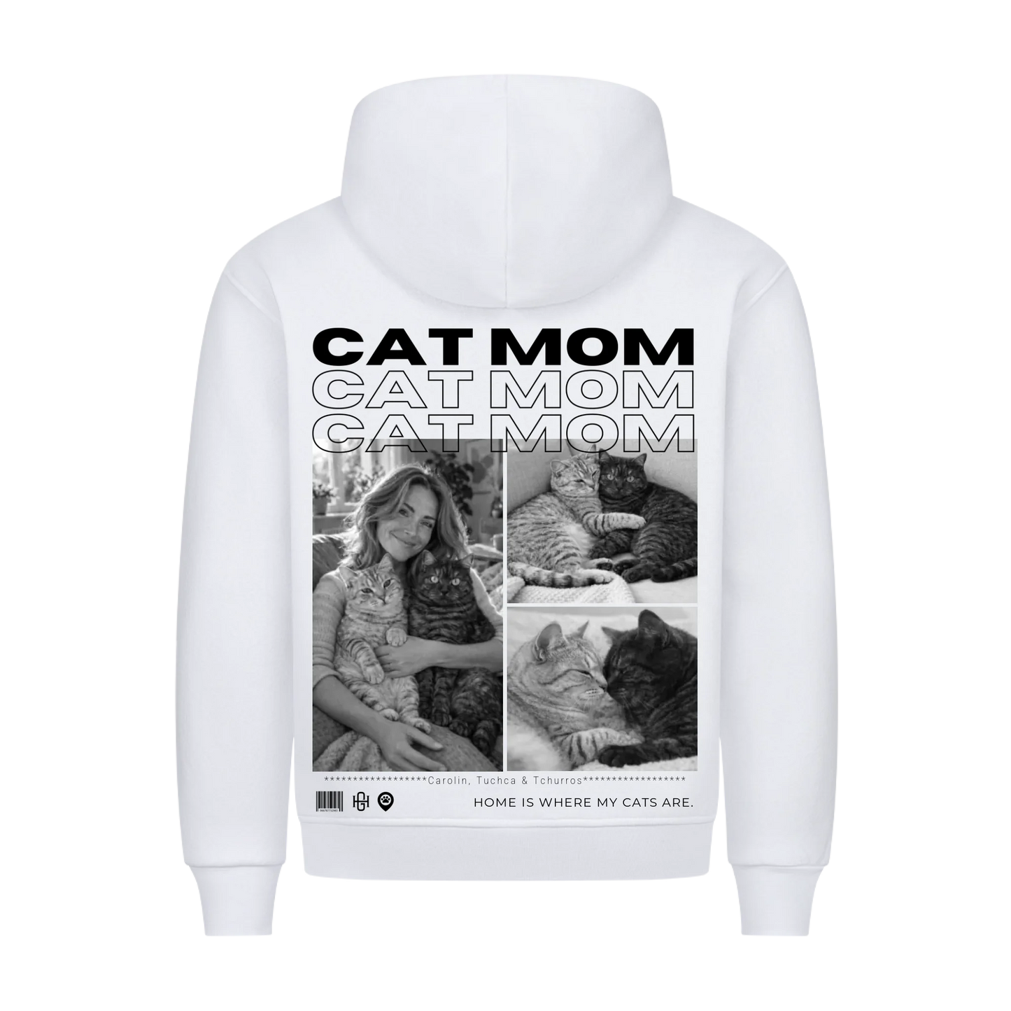 Cat Mom Premium Hoodie