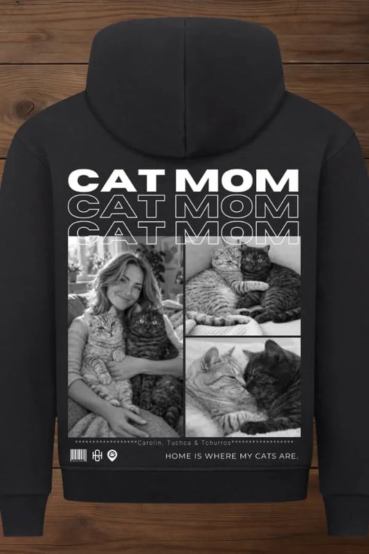 Cat Mom Premium Hoodie