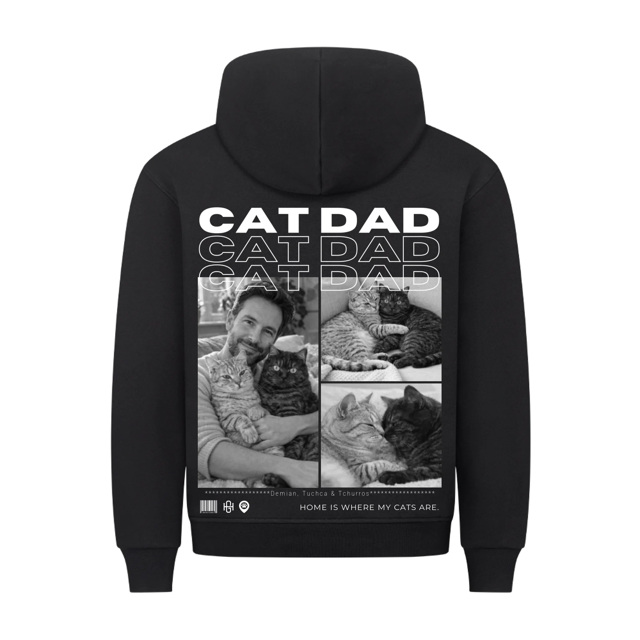 Cat Dad Premium Hoodie