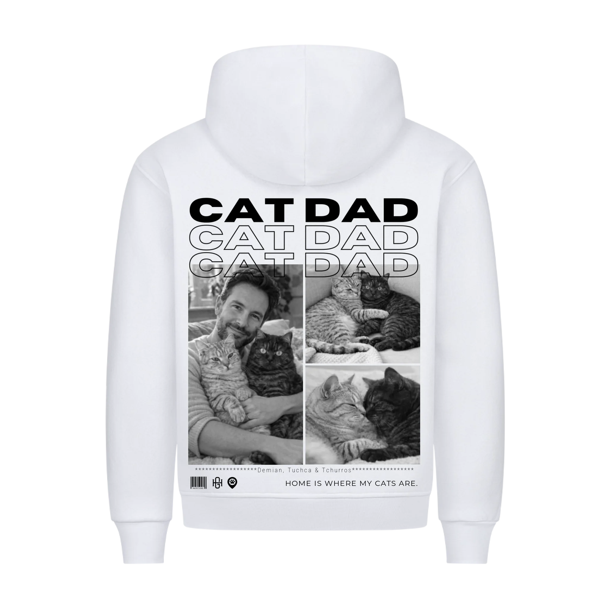 Cat Dad Premium Hoodie