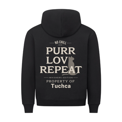 Love | Purr | Repeat & Name - Premium Hoodie