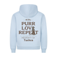 Love | Purr | Repeat & Name - Premium Hoodie