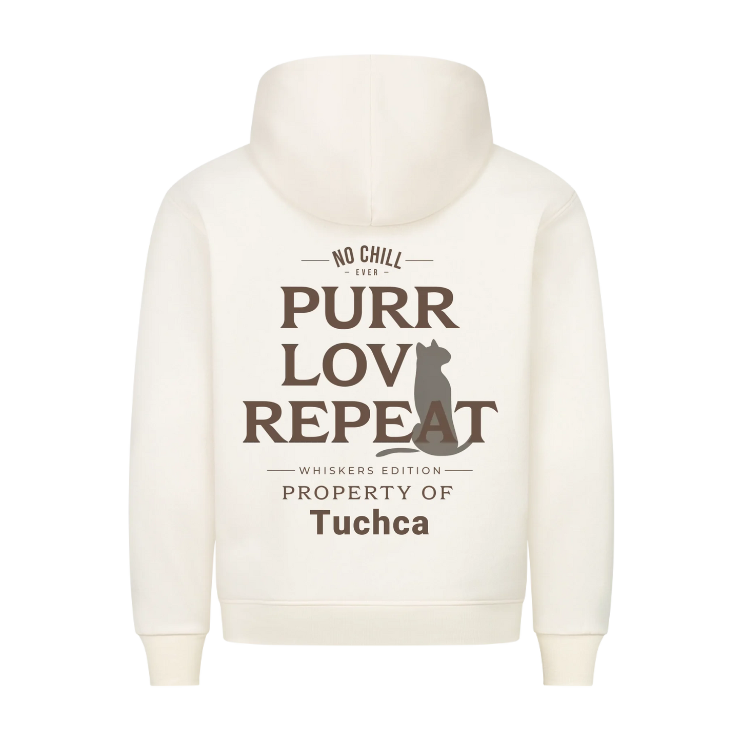 Love | Purr | Repeat & Name - Premium Hoodie