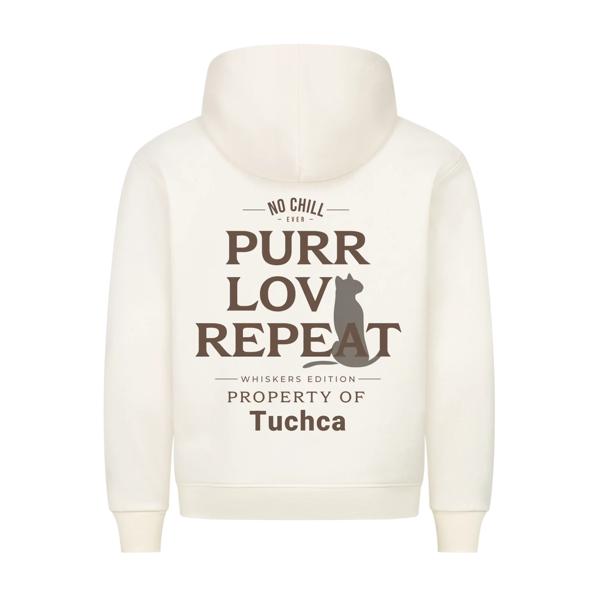 Love | Purr | Repeat - Individueller Premium Hoodie (Unisex)