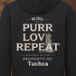 Love | Purr | Repeat & Name - Premium Hoodie