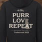 Love - Purr - Repeat & Jahr Premium Hoodie - Name + Jahr