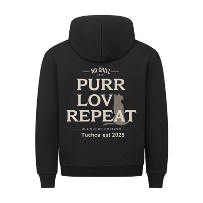 Love - Purr - Repeat & Jahr Premium Hoodie - Name + Jahr
