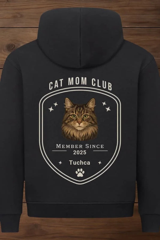 Cat Mom Club Premium Hoodie