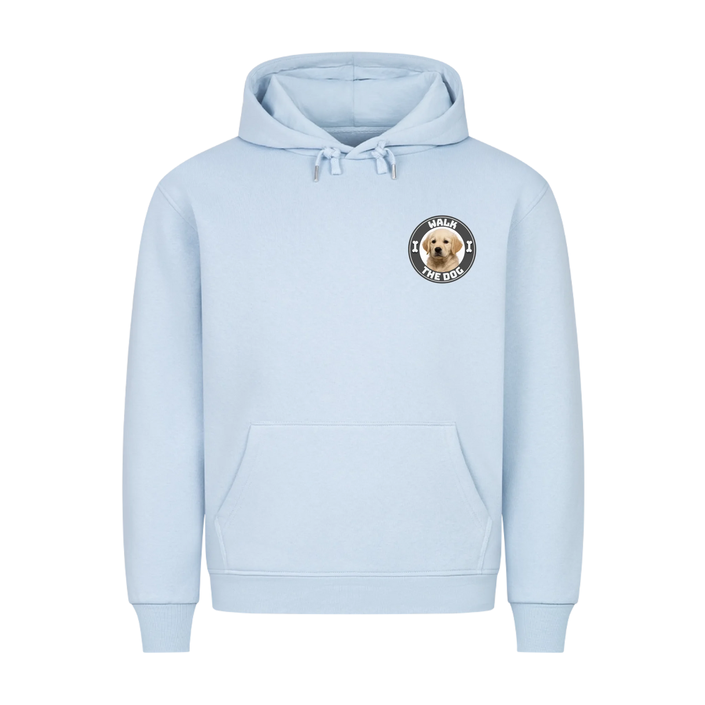 Walk The Dog - Premium Hoodie mit Frontprint - Eigenes Foto
