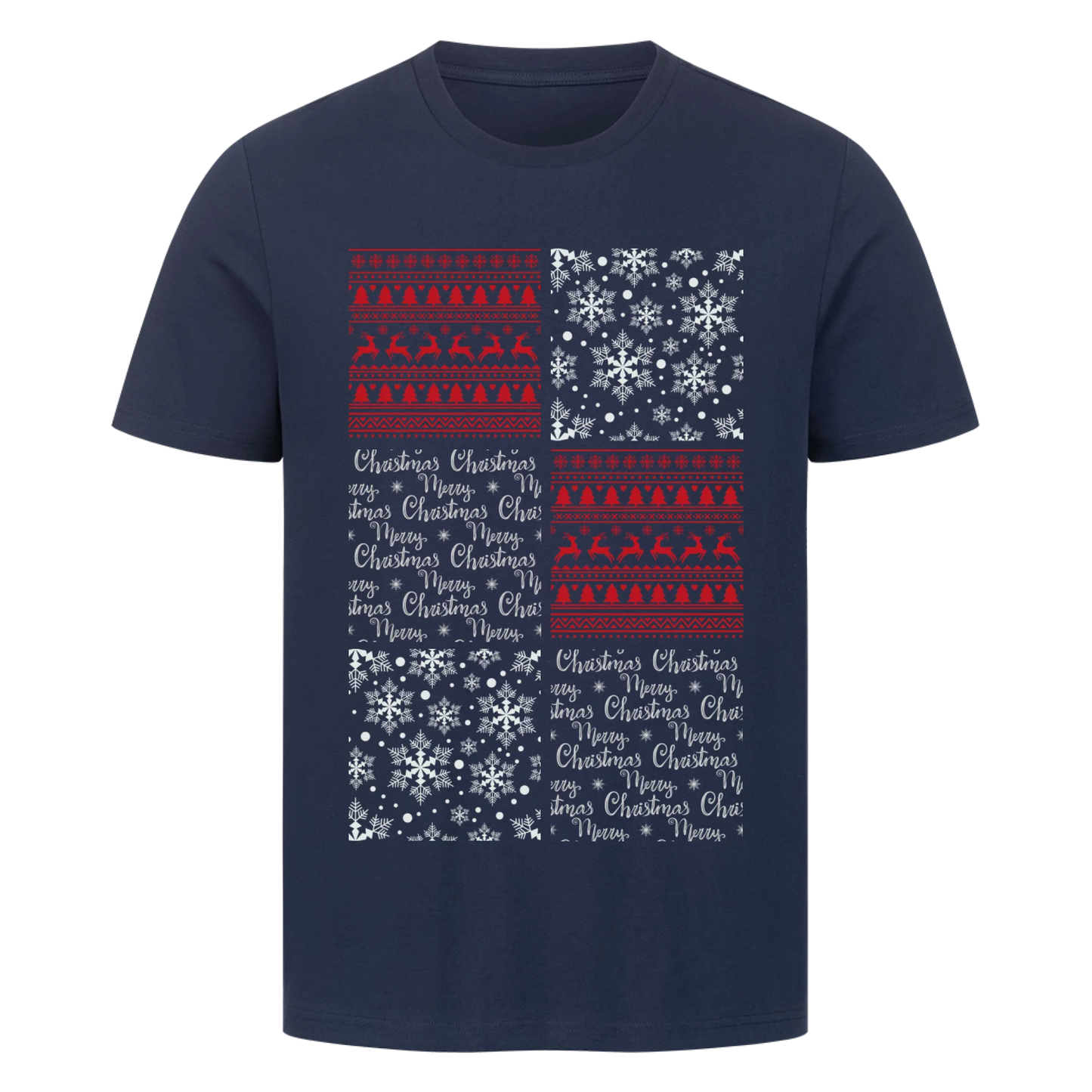 Winter Porträtcollage T-Shirt - Eigene Bilder