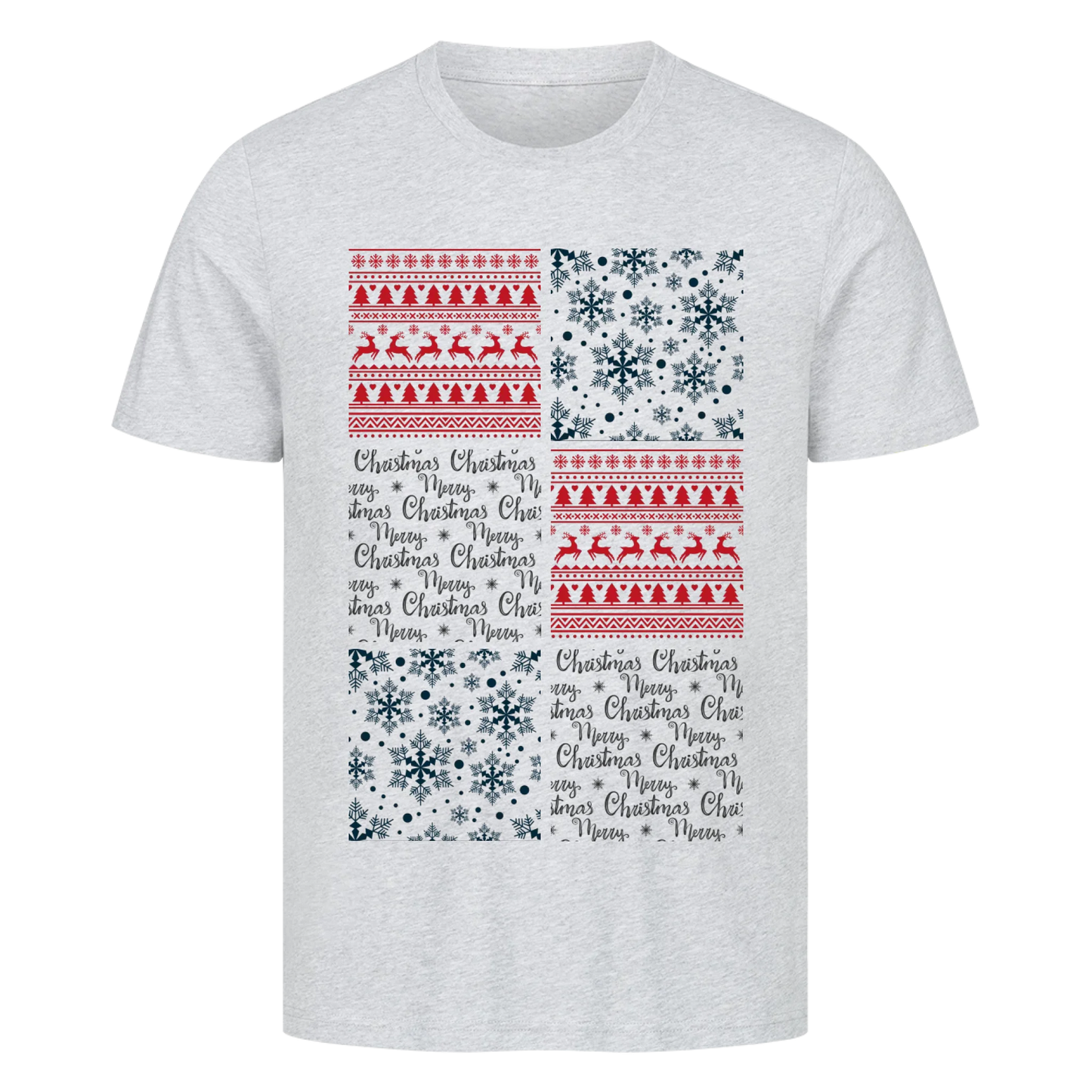 Winter Porträtcollage T-Shirt - Eigene Bilder