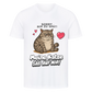 Bin zu spät Katze T-Shirt - Eigenes Bild + Name