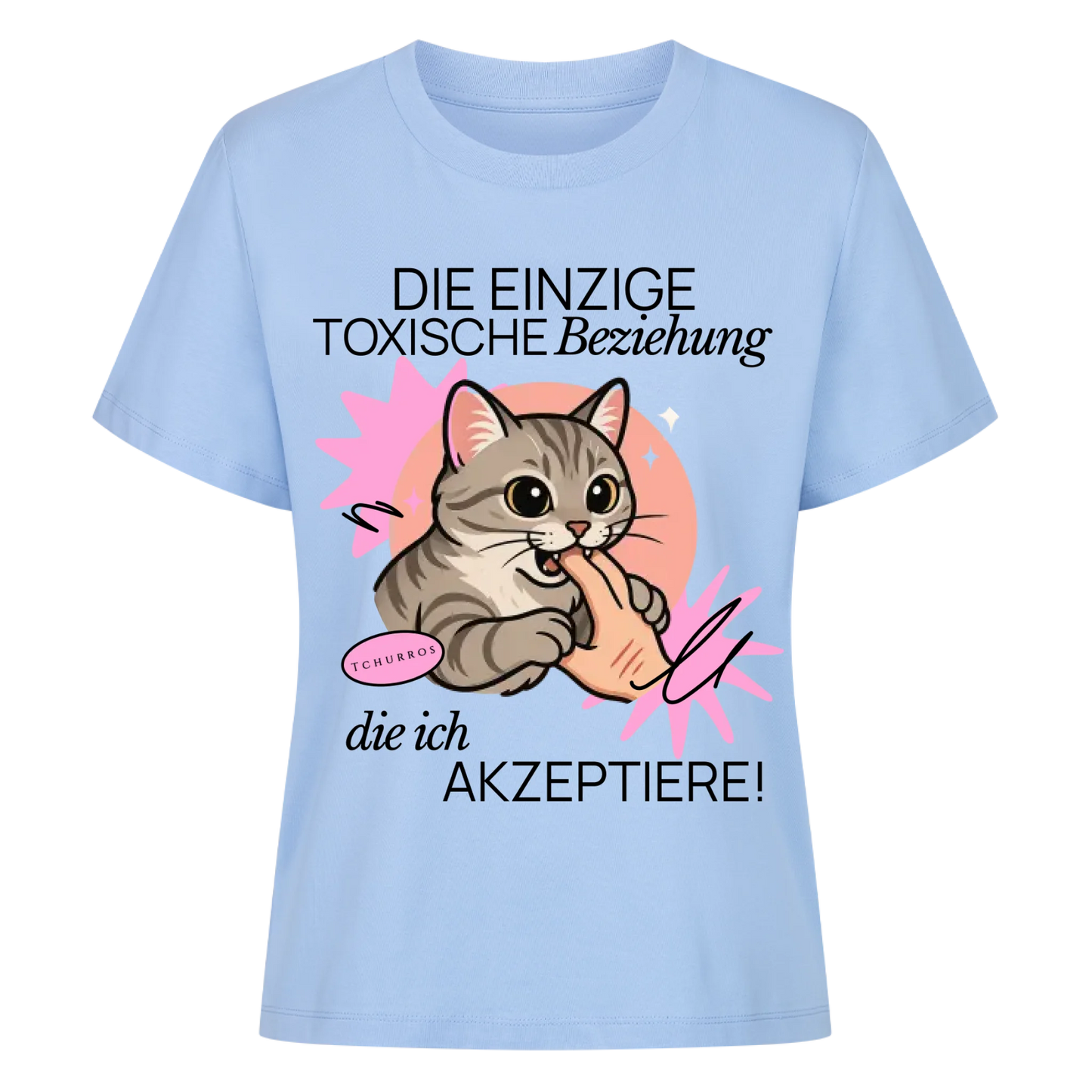 Toxische Beziehung T-Shirt - Eigenes Bild + Name