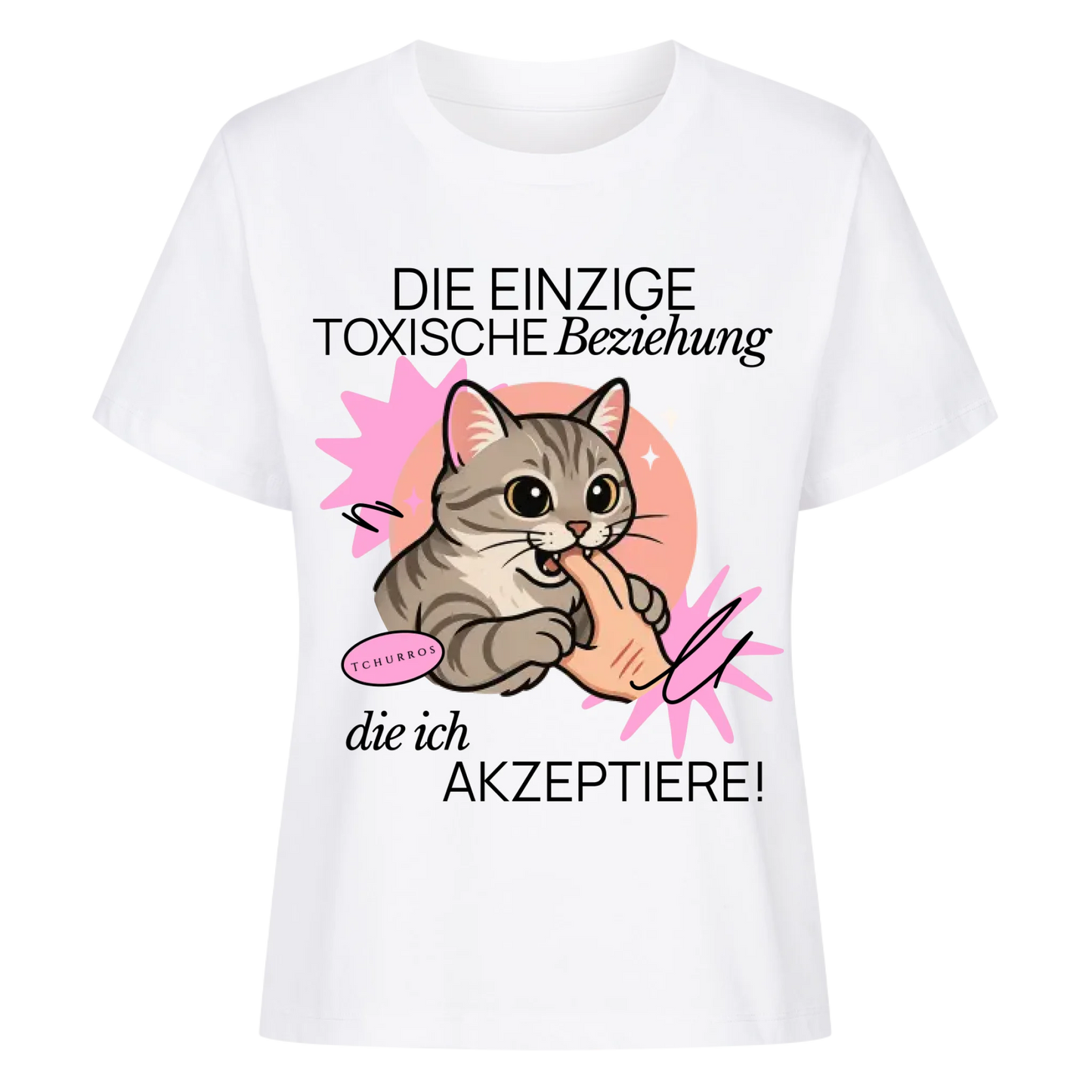 Toxische Beziehung T-Shirt - Eigenes Bild + Name