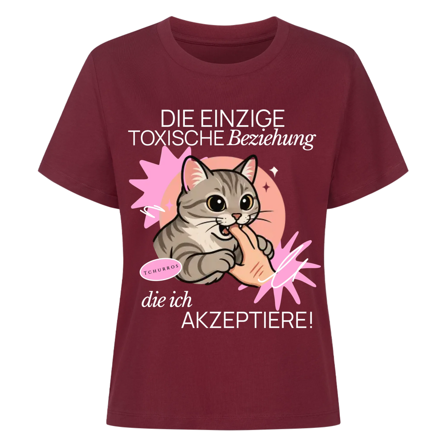 Toxische Beziehung T-Shirt - Eigenes Bild + Name