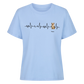 Herzschlag Haustier T-Shirt - Eigenes Bild + Name