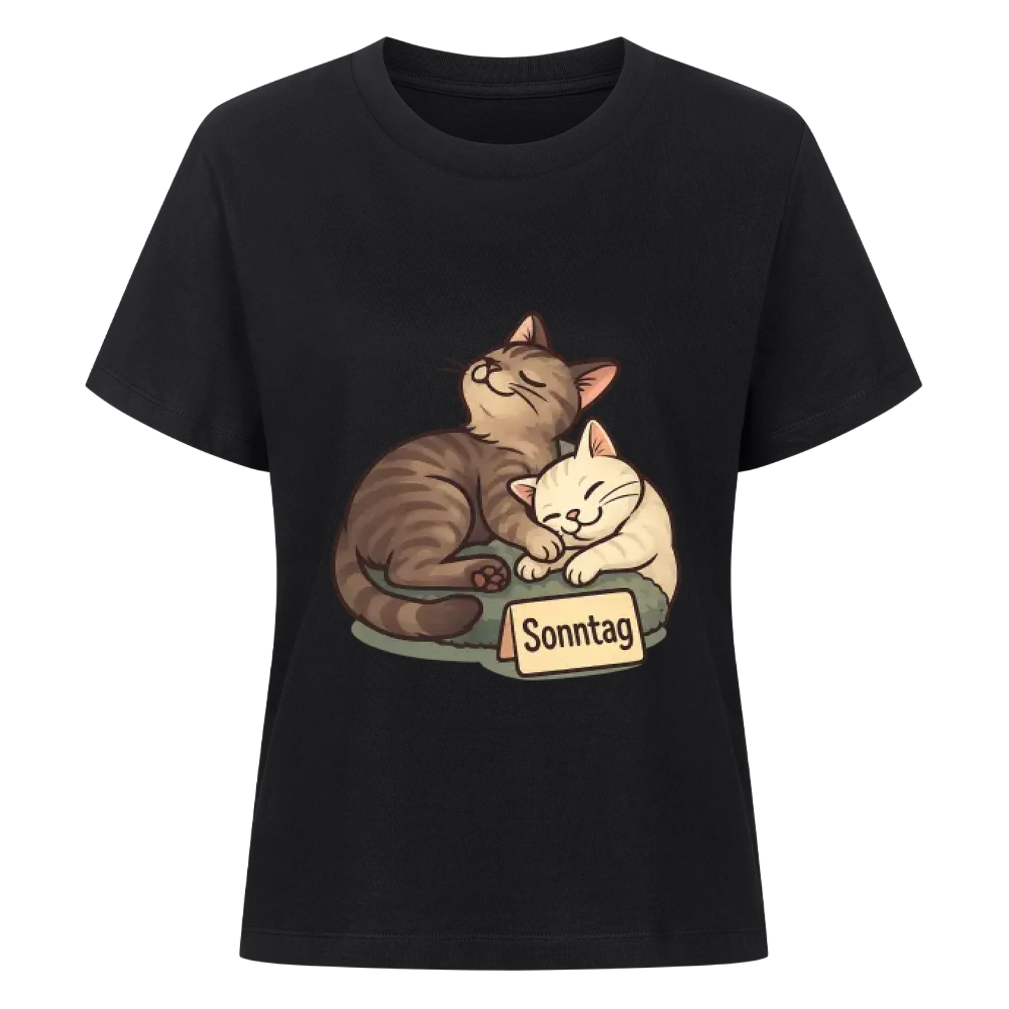 Cat Mood Sonntag T-Shirt - Eigenes Bild