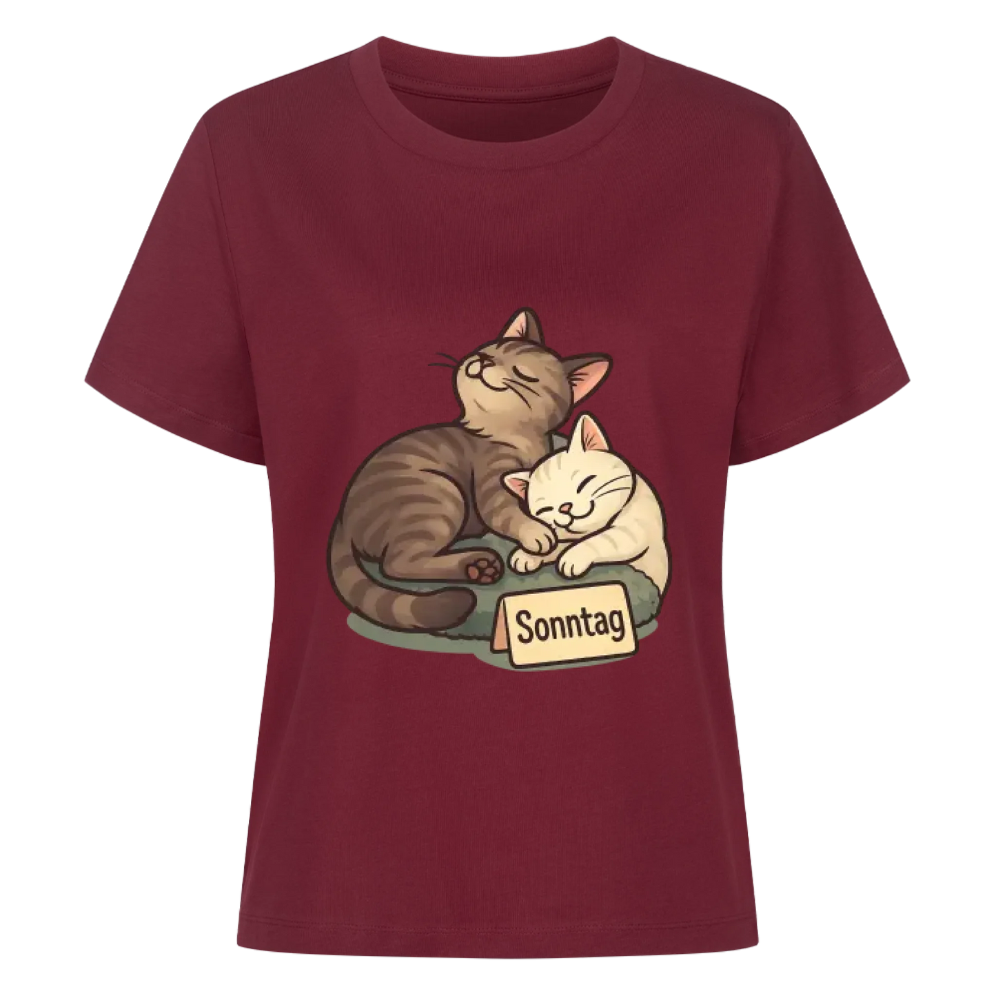 Cat Mood Sonntag T-Shirt - Eigenes Bild