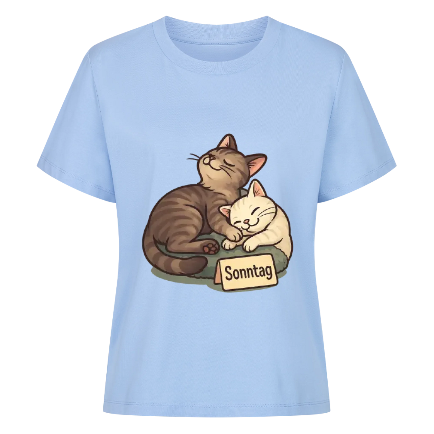 Cat Mood Sonntag T-Shirt - Eigenes Bild