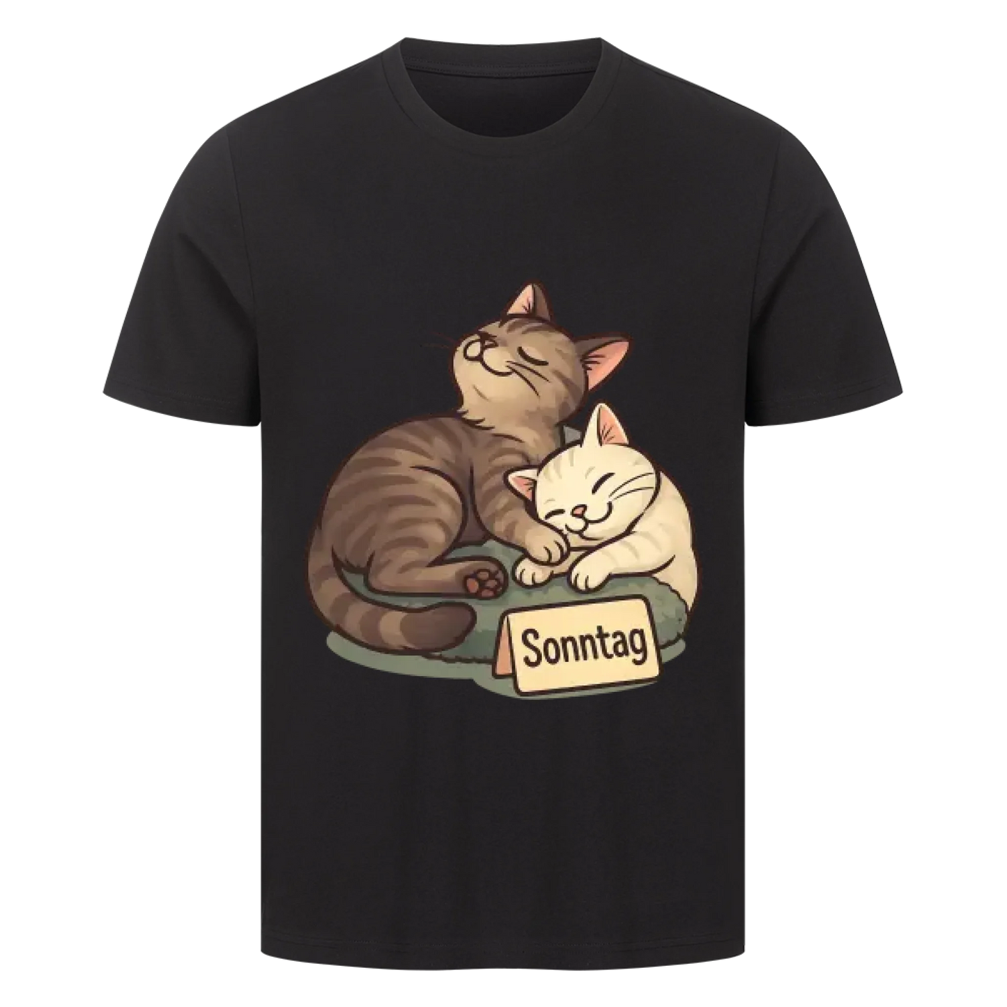 Cat Mood Sonntag T-Shirt - Eigenes Bild