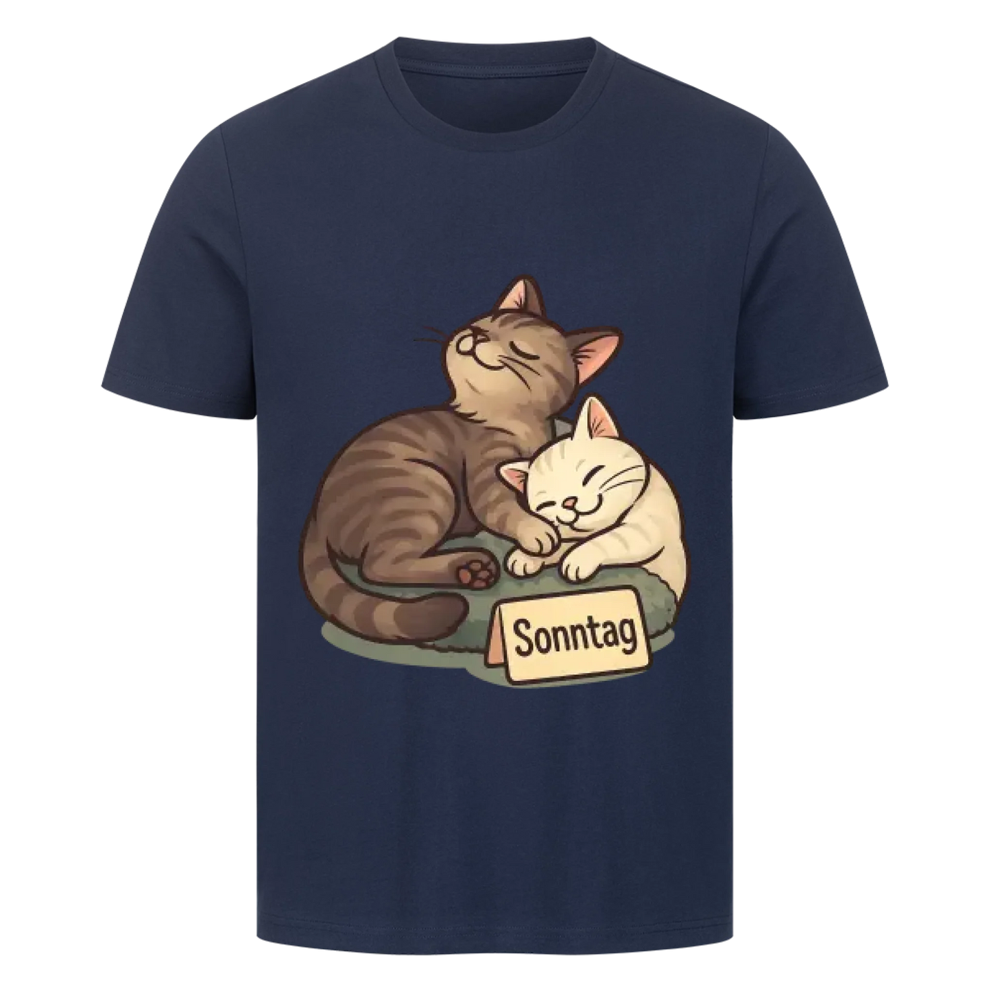 Cat Mood Sonntag T-Shirt - Eigenes Bild