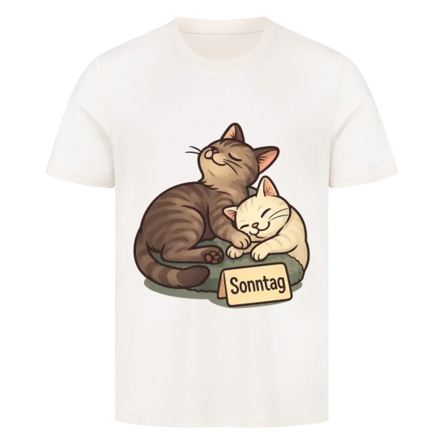 Cat Mood Sonntag T-Shirt - Eigenes Bild