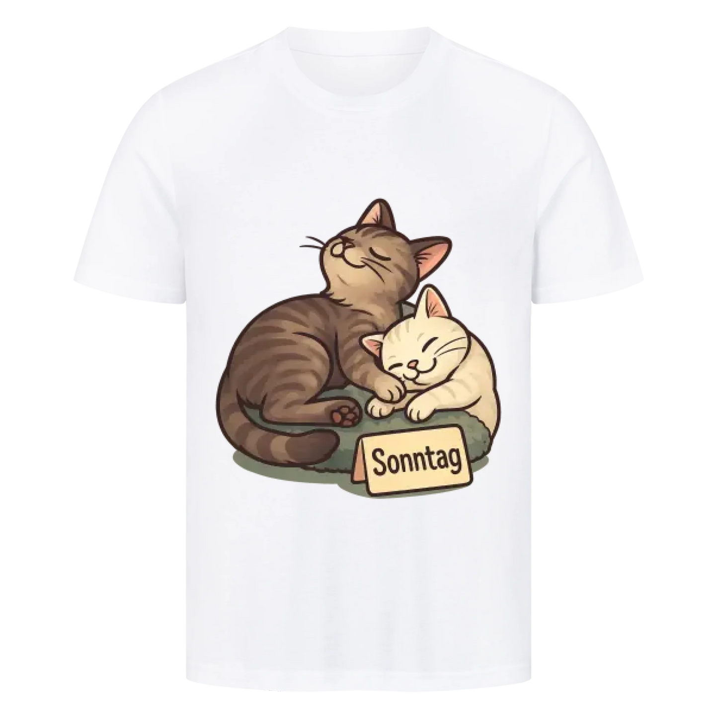 Cat Mood Sonntag T-Shirt - Eigenes Bild