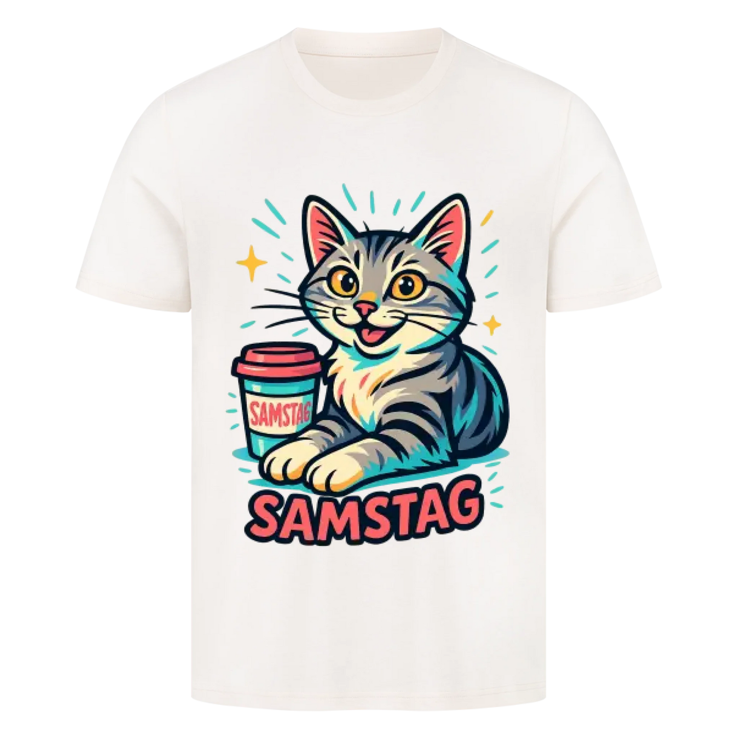 Cat Mood Samstag T-Shirt - Eigenes Bild