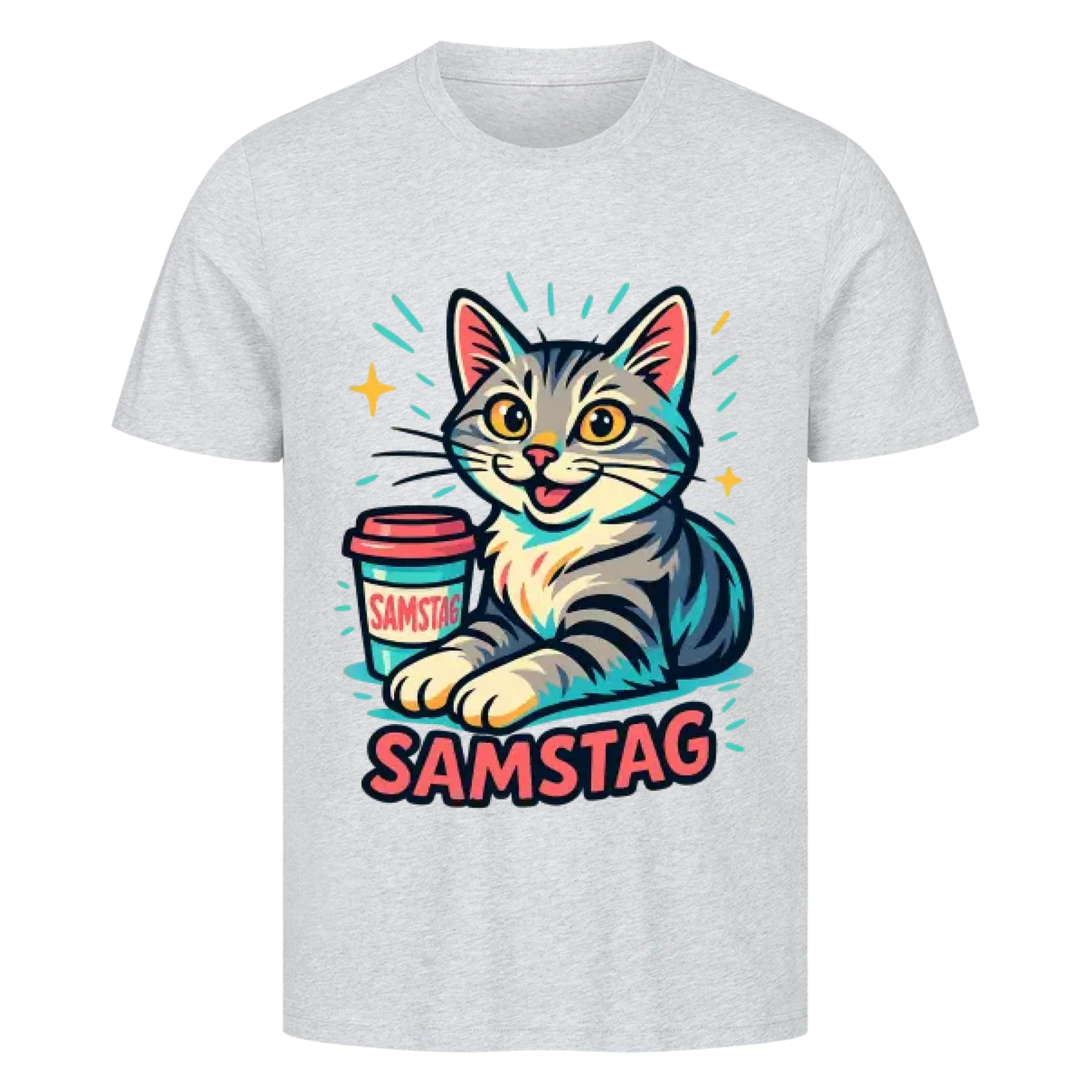 Cat Mood Samstag T-Shirt - Eigenes Bild